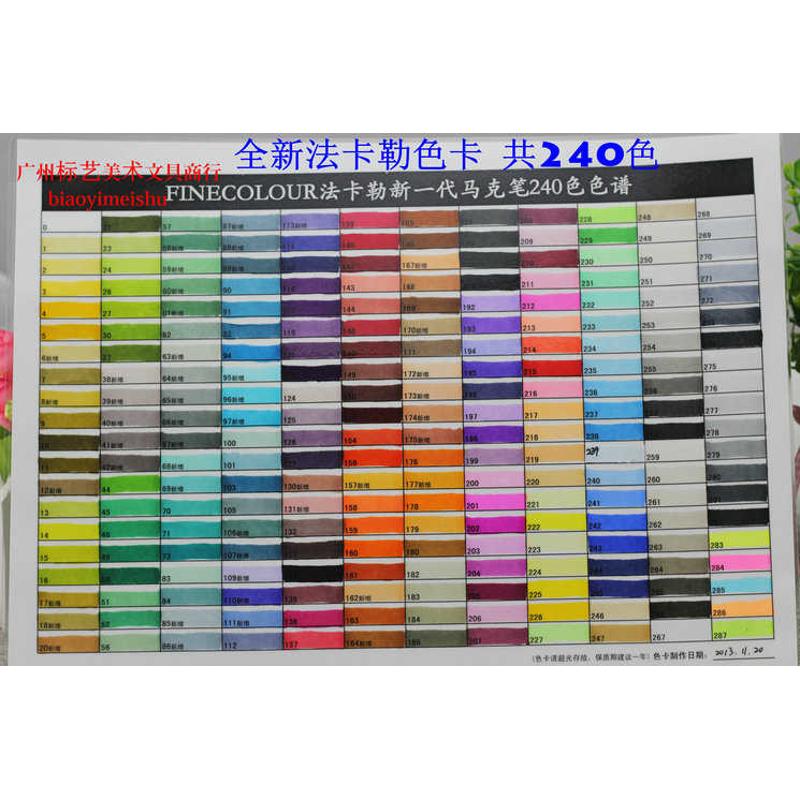法卡勒马克笔一代 240色 单支套装双头油性学生手绘动漫室内套装