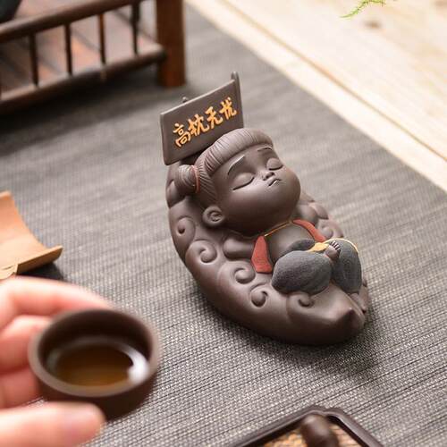 茶宠居吒摆件精爱品可HJP哪养紫砂茶玩个性可茶具桌迷你盘配件家