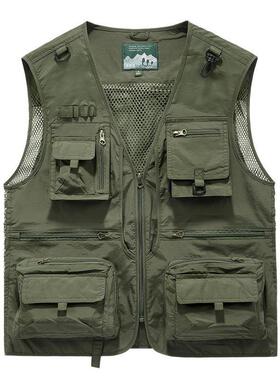 F 39647 Men's Sleeves Work Vest 户外工装马甲