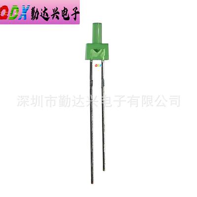 F2/2mm绿发普绿 黄绿 长/高平头 宝塔形 长脚 直插LED发光二极管