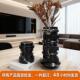 简约现代黑白根大理石花瓶摆件样板间客厅卧室玄关花器家居装 饰品