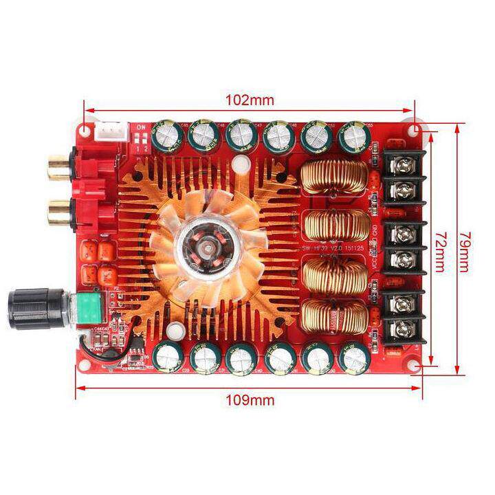 TDA7498E 数字功放板 2X160W立体声BTL220W单声道 大功 率数字功