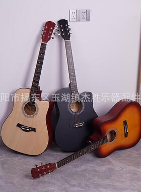 面全椴木乐吉他练习琴原木色民谣41寸初s学LD-41者新手单m器uic