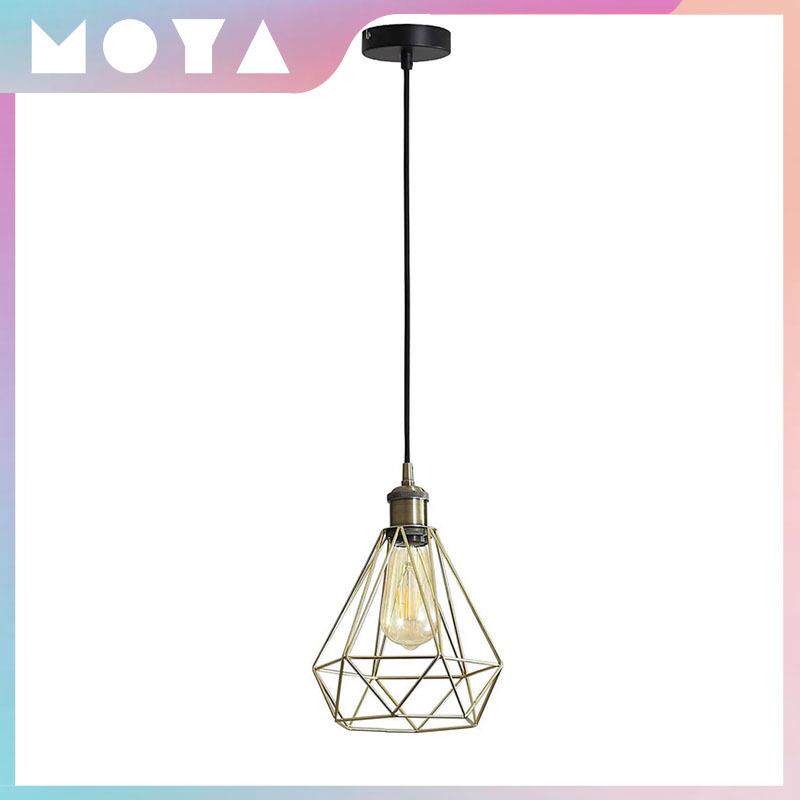 铁艺吊灯美式复古工业风钻石笼子灯个性吧台服装店餐厅灯跨境ebay