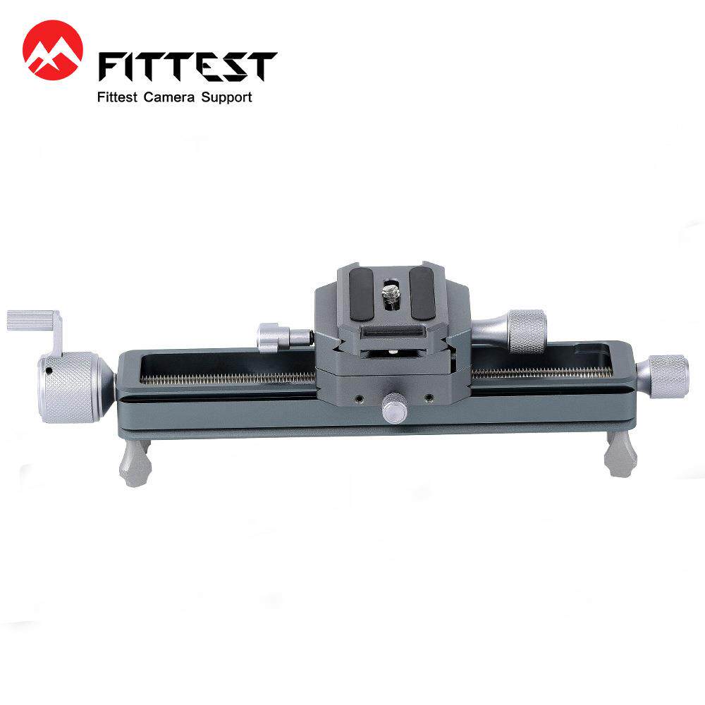 FITTEST众杰MR-180II微距云台导轨 便携桌面拍摄滑轨微移延时视频