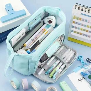 Large Capacity Pencil Case Cute Student Pencil Cases Big Pen
