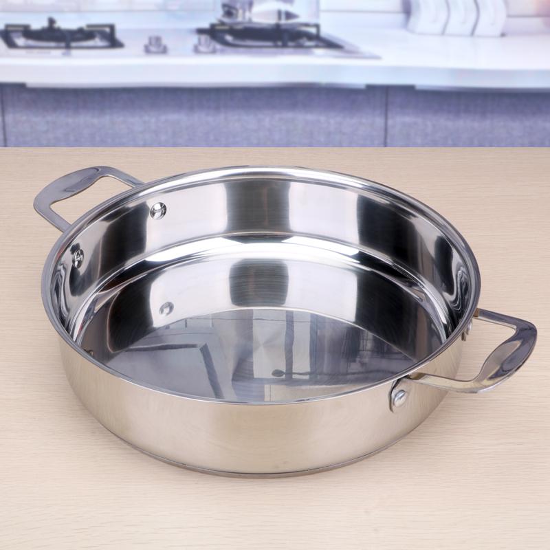 三汁焖锅专用锅加厚不锈钢三层复底汤锅商用不粘海鲜火锅电磁炉锅