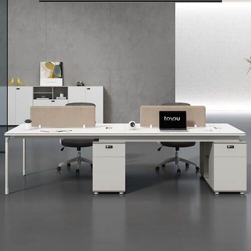 简约现代公员办桌椅组合2/46/人位 职办公室员工屏风工位电ZYZ脑