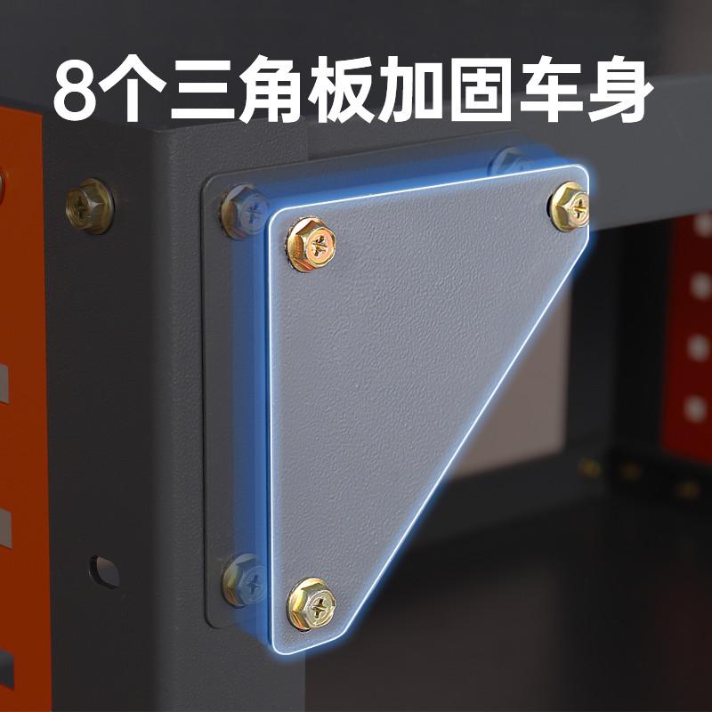 重型工具车汽修抽屉式多功能工具柜箱车间三层加厚物料周转小推车