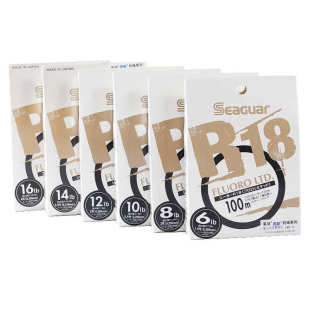 100M碳氟线主线前导线碳素线 西格Seaguar R18银标 FLUORO LTD