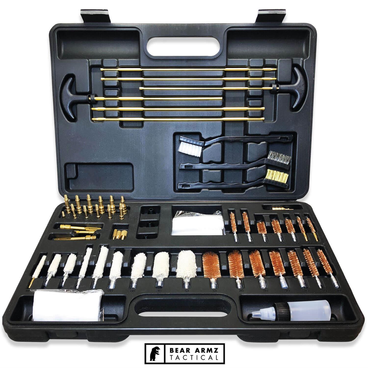 62PCUniversalGunCleaningKit铜丝棉刷钢丝刷清洁刷管刷套装