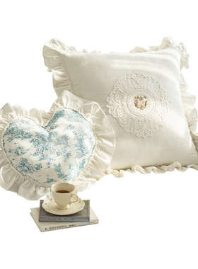 1VPR法式沙发抱枕白色床头靠垫套客厅背靠垫大枕头60x60超大尺寸