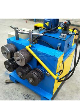 小型5轮立式盘圆机 自动角铁弯弧弯拱机 Arc bending machine