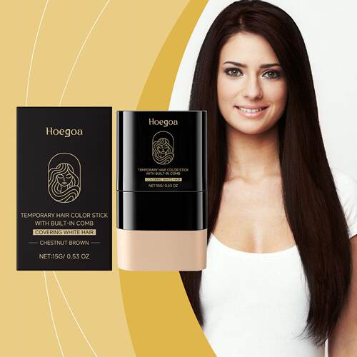 Hoegoa Chestnut Brown Hair Stick - Nourishing, Natural-looki