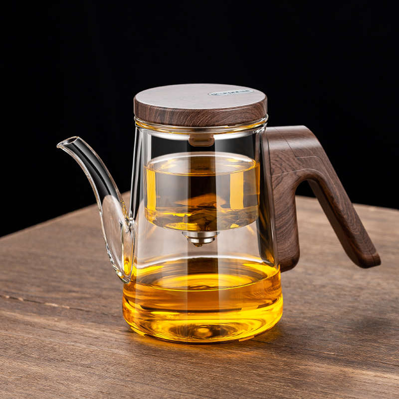 玻璃飘逸杯泡茶壶家用办公室懒人泡茶神器磁吸茶水分离功夫冲茶器