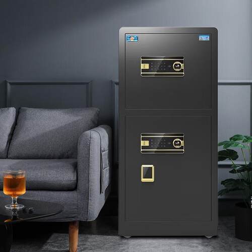 虎牌保险柜家用办公大型型电子密码保险箱全钢防盗财务双门保密保