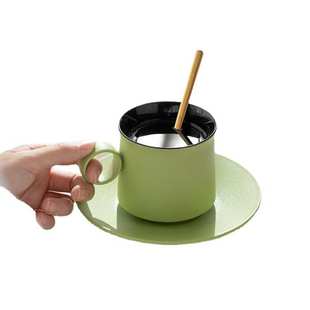 轻奢复古ins北欧风拿铁杯礼品定 高颜值陶瓷咖啡杯碟套装 制logo