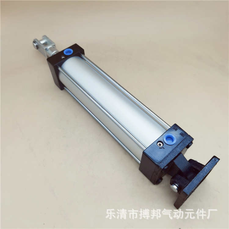 国产拉杆式带安装附件气缸SC100X200-CA-CB-Y带双耳座和单耳座