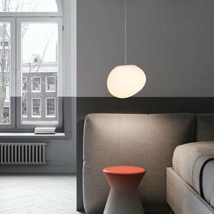 床头吊灯LED现代简约北欧餐厅灯饭厅灯轻奢温馨家用卧室灯魔豆灯