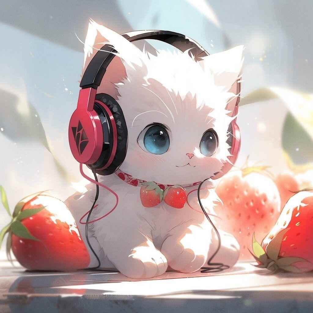 ins风超萌可爱自治愈系猫咪自粘贴画墙纸墙贴宿舍卧室床头墙贴纸