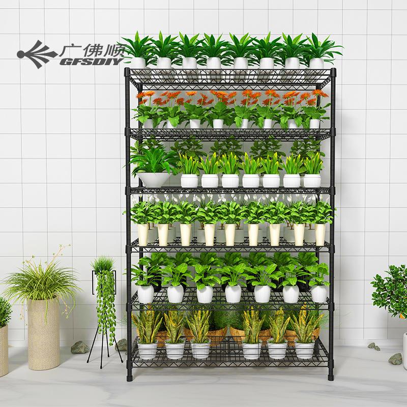 新品花架6层防水防锈盆栽绿植置物架落地花卉阳台架子盆景水培