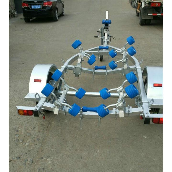 全玻璃钢游艇船 单轴拖车 配件 重型拖车 热镀锌方管耐腐蚀 加厚
