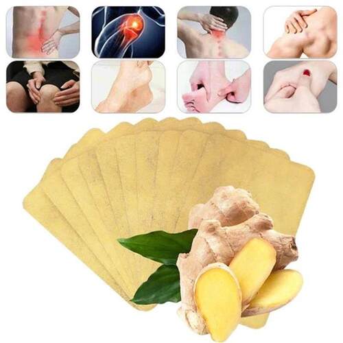 50pcs/Lot Ginger Neck Back Pain Plaster Patch Body Warmer