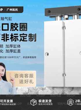 大推力双轴双杆小型气动气缸TDA25TN32/40*10-20-30-50-60-80-100