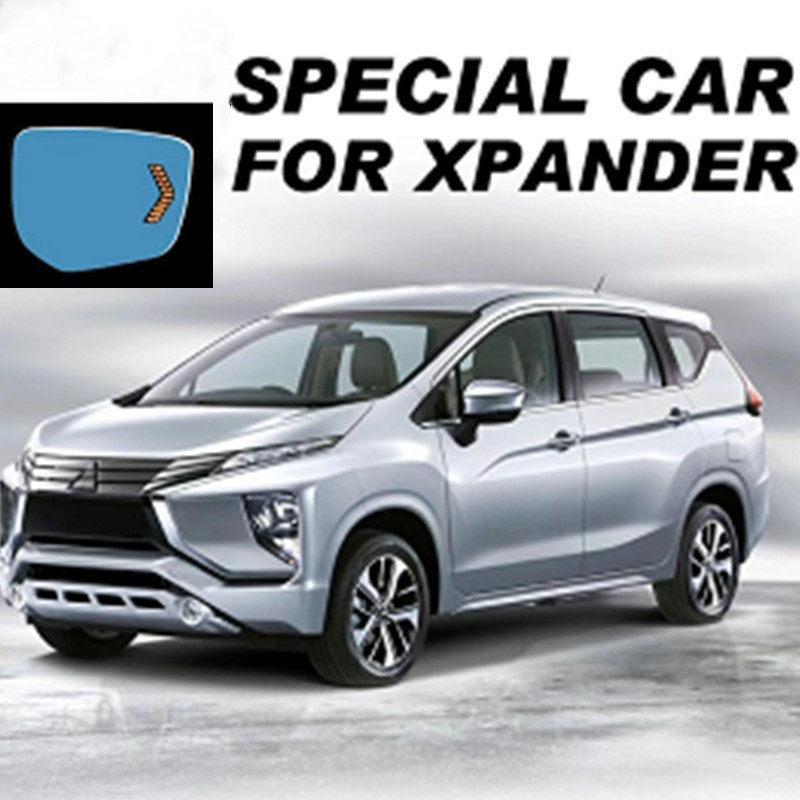 适用18款三菱xpander加热转向流水防炫目倒车后视蓝镜倒车后照镜