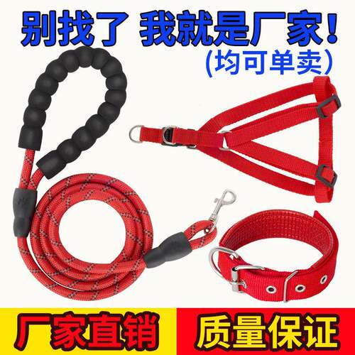 宠物牵引绳现货批EVA反光狗狗牵引绳1.5m泰迪柯基金毛狗链子狗绳