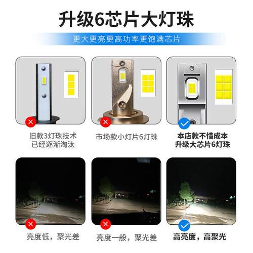 车灯led大灯h7 h119005h1h4 led大灯灯泡 led 汽车大灯雾灯灯泡