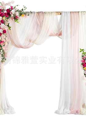 拱门仿真花五件套帷幔纱幔人造花婚礼装饰背景户外厂家供货