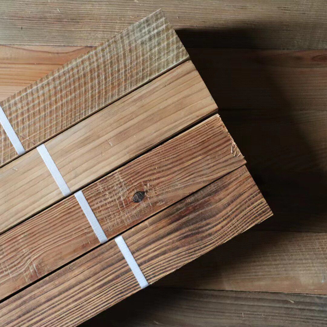 松木板 实木复古旧地板实木木板手工做旧防潮板原木实木板材