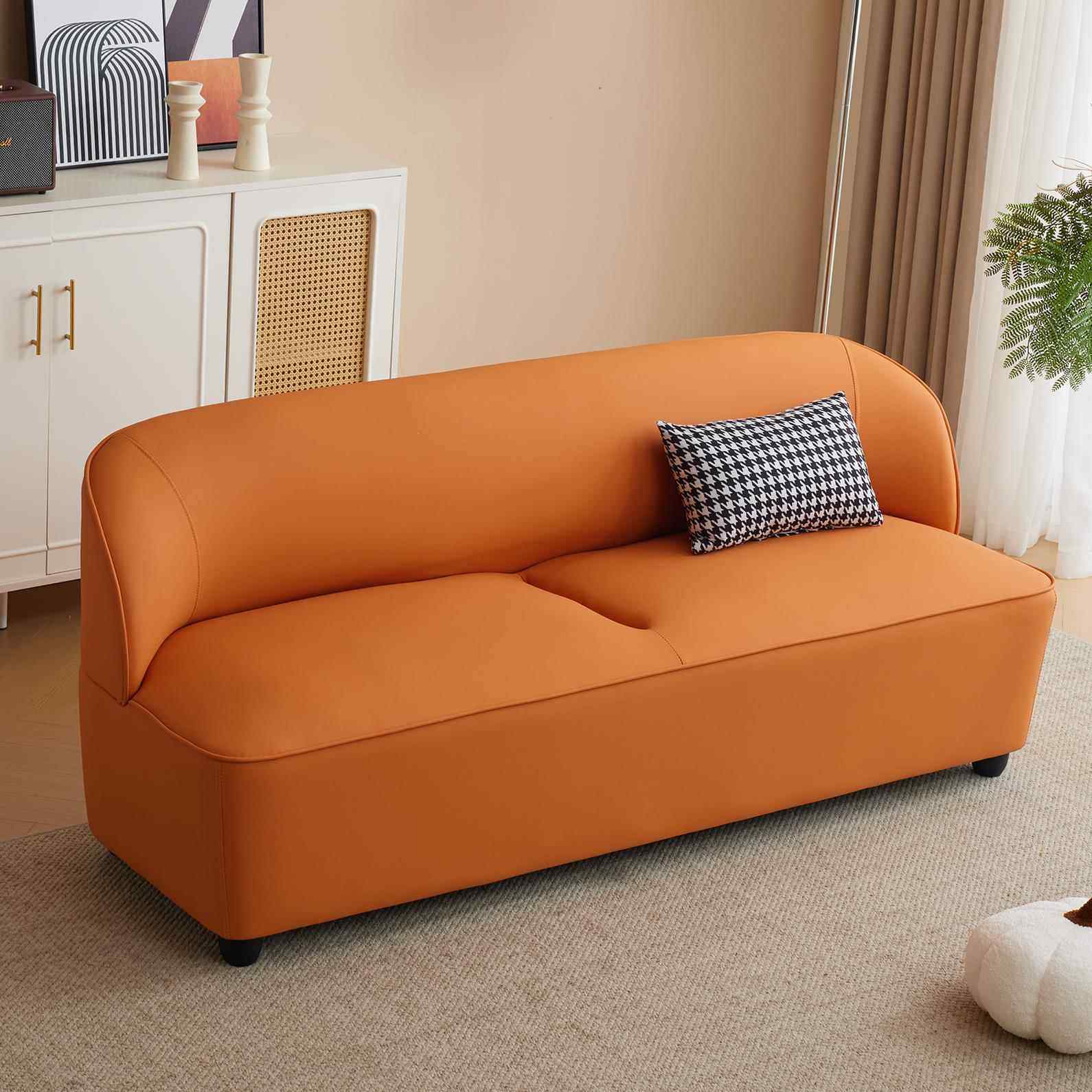 北欧猫抓皮沙发小户型简约客厅现代店铺休息区服装布艺双三人沙发,住宅家具,皮布沙发,淘宝优惠券,粉丝福利购,淘宝优惠卷