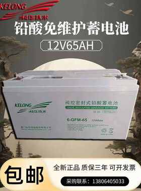 KELONG科华6-GFM12V17AH/100AH/200AH阀控密闭式铅酸蓄电池直流屏