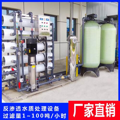 大型工业RO双级反渗透纯净水edi超纯水高纯水生产设备水处理装置