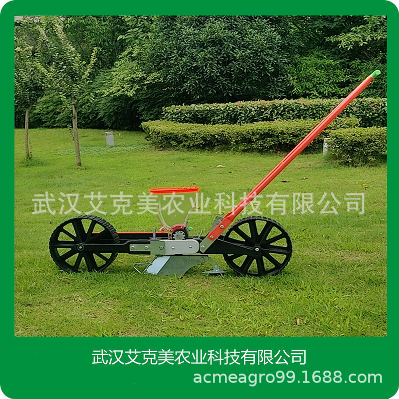 手推式单行蔬菜播种机粒种子开沟覆土播种萝卜芹菜香菜播种器