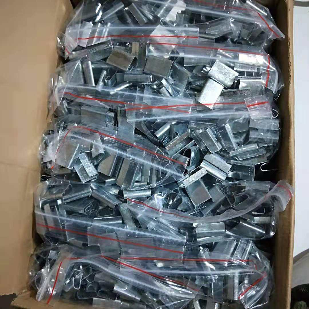 厂家批发手工打包扣1608塑钢扣塑钢带打包扣 镀锌铁皮打包扣