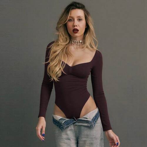Womens 3Piece Fall Winter Fashion Set Plain Color Chest