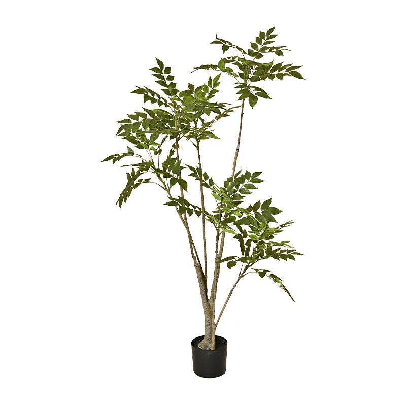 仿真绿植漆木假树室内家居落地盆栽大型艺术装饰仿真南天竹紫藤树