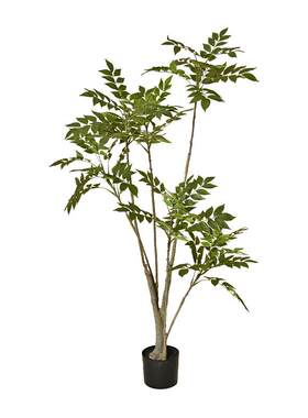 仿真绿植漆木假树室内家居落地盆栽大型艺术装饰仿真南天竹紫藤树