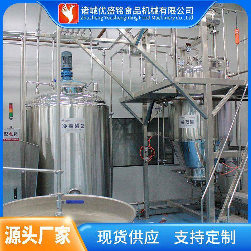 现代化碳酸饮料生产线 青梅果汁加工机器 冰糖雪梨饮料调配机器