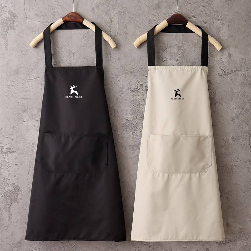 防水围裙男款新款家用可爱厨房做饭防油女大人上班工作服男士定制
