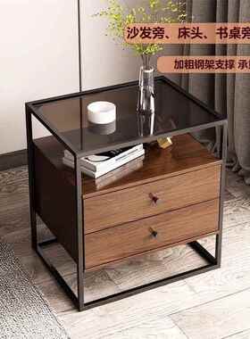 厂家直销床头柜新款奢感床边卧柜简轻约现代用MVO室家收纳储