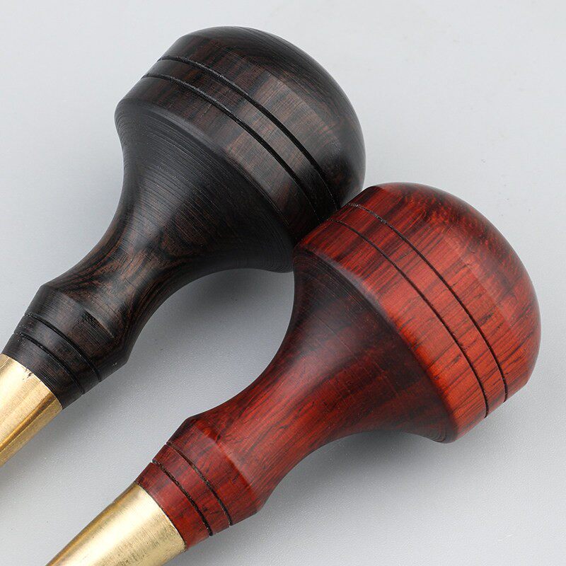 檀线木柄皮革XHA锥子圆锥直手工diy皮具通孔扩孔画定位锥子锥非菱