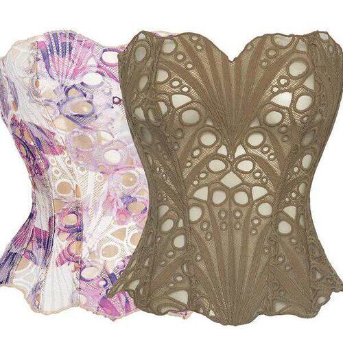 Elegant Lace Corset Top, Outerwear Festival Holiday Dress