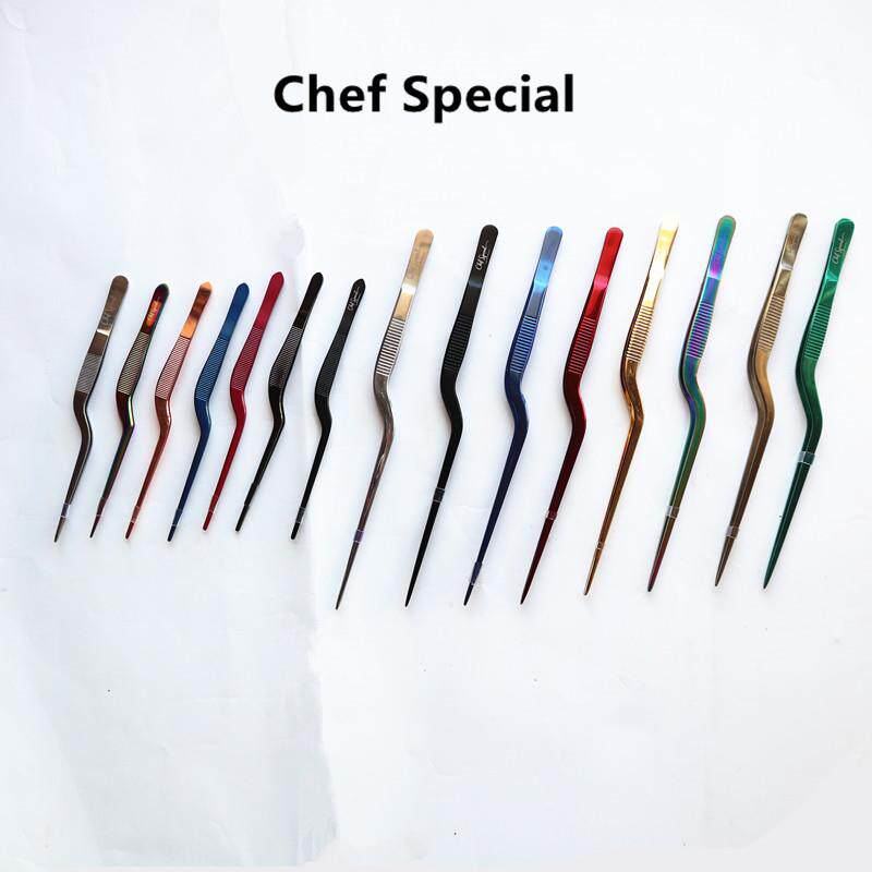 分子料理不锈钢镊子摆盘工具西餐厨师专用小抹刀专业chef位移铲