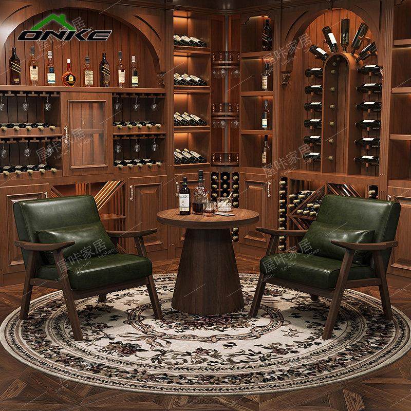 覆古实木沙发桌椅组合客厅阳台休闲 区酒馆民宿酒店酒吧接待洽谈,住宅家具,沙发椅,淘宝优惠券,粉丝福利购,淘宝优惠卷