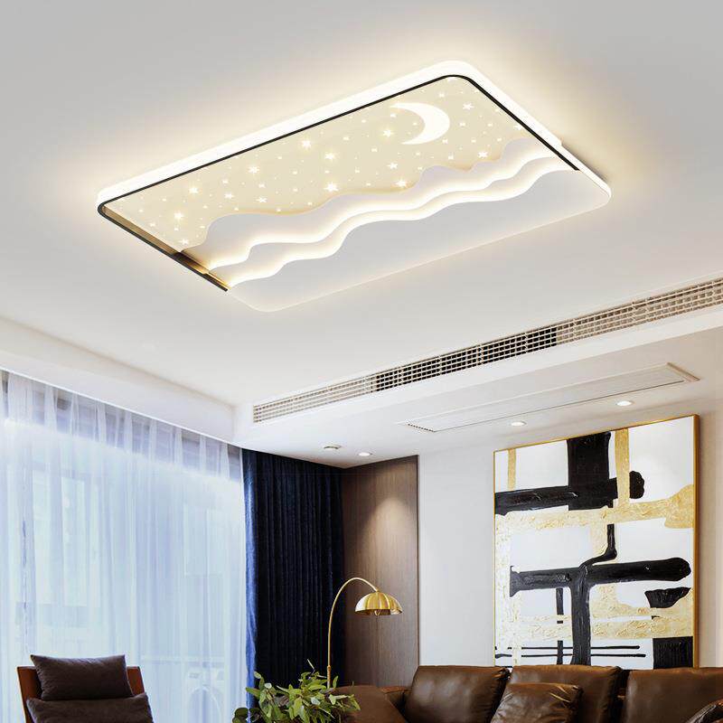 圆形卧室灯具现代轻奢吸顶灯2026年新款高端大气简约星空客厅主灯