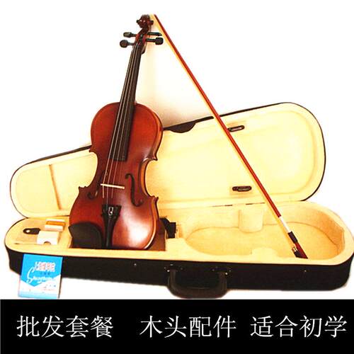 高档小古典乐器初，学者，成人学生家庭低木演奏音，哑光光泽提琴